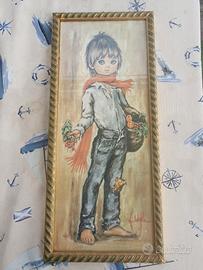 Quadro  ragazzo che porta la frutta