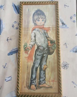 Quadro  ragazzo che porta la frutta