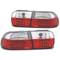 FANALI HONDA CIVIC 91-95 LED ROSSO CROMATO