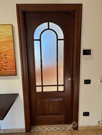 Porta in vetro scorrevole “Ferrero legno”