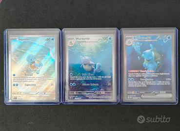 Lotto Carte Pokemon 151 Squirtle Blastoise Ita Nm