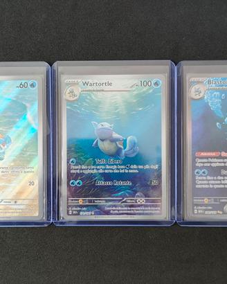 Lotto Carte Pokemon 151 Squirtle Blastoise Ita Nm