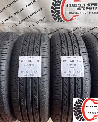 4 PNEUMATICI 185/60 R14 ANNAITE ESTIVE SEMINUOVE