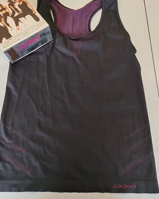 Canotta Donna Jadea nero/fuxia taglia S/M
