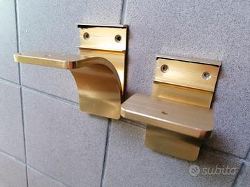 coppia reggimensole in ottone