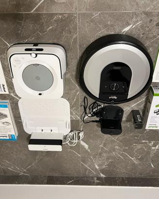 Coppia robot pulizia: Roomba i7 + Braava Jet m5