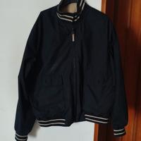 giubbotto vintage anni 80 blu doubleface