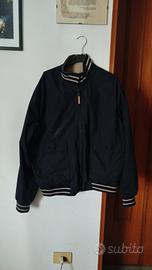 giubbotto vintage anni 80 blu doubleface