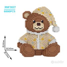 RNF3027 Puzzle 3d Simil lego Orsetto Dormiglione 