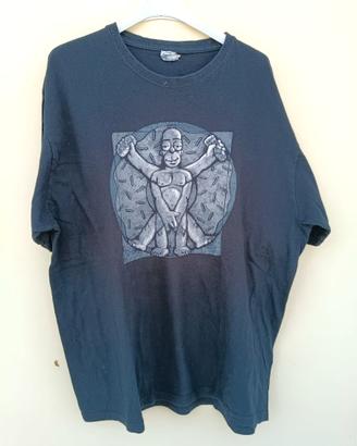 T-shirt Homer Simpson "Uomo Vitruviano" Taglia XL