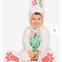 Costume Coniglio Bianco 6-12 mesi