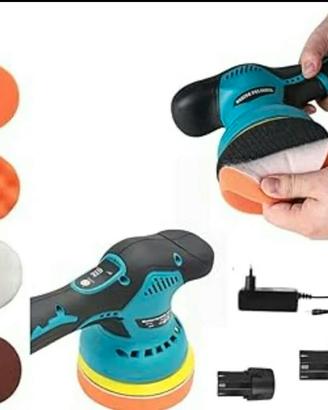 Lucidatrice rotorbitale 12V con 2 batterie