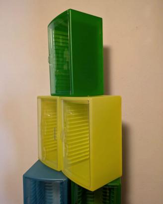 PORTA CD/DVD X 16, CON  ANTA SALVAPOLVERE