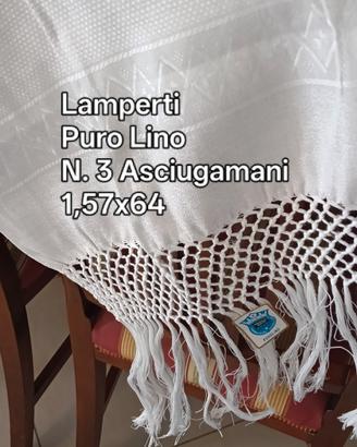 N. 3 Asciugamani Puro Lino e Fiandra Galimberti 