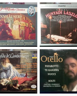 Set di quattro cofanetti di CD opera lirica