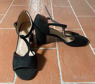 Scarpe nere con tacco