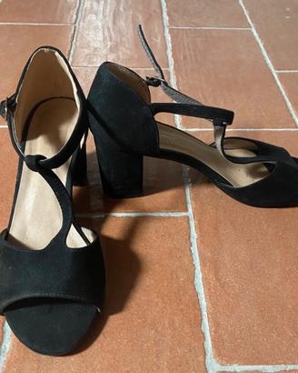 Scarpe nere con tacco