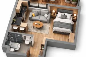 Open Space con ampio balcone - spese comprese