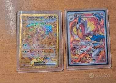 Carta pokemon Exeguttor EX e Infernape blocco
