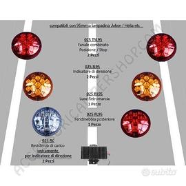 KIT CONVERSIONE 6 MODULI FANALI POSTERIORI A LED 9