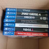 Lotto di 7 giochi - PS4