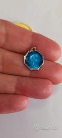 Medaglia votiva Madonna di Lourdes vintage 