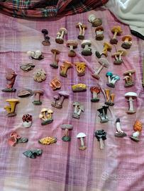 lotto funghi in ceramica 