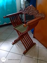 sedia Savonarola antica