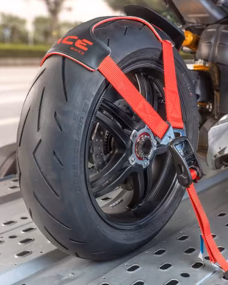 kit trasporto moto su rimorchio pianale cose/moto
