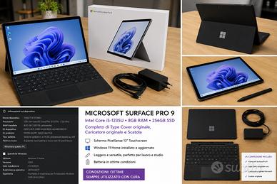 Microsoft Surface Pro 9 i5 8GB 256GB + Type Cover