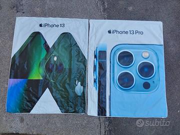 2 CARTELLONI Manifesti originali IPHONE 13 APPLE