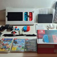 Nintendo Switch Completa di Tutto + Accessori + 3 