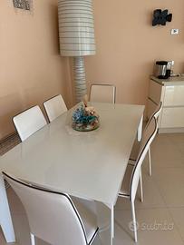TAVOLO ALLUNGABILE160x90TARGET POINT SATURNO+SEDIE