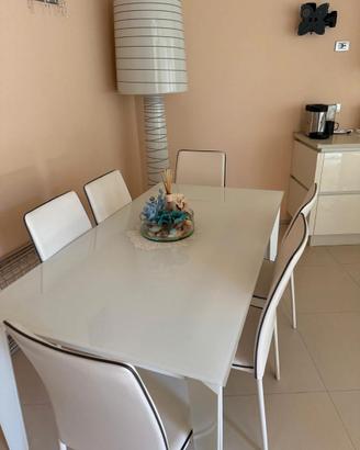 TAVOLO ALLUNGABILE160x90TARGET POINT SATURNO+SEDIE