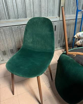 Sedie Sklum Verde Velluto