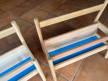 Portalibri- panchina per cameretta bimbi