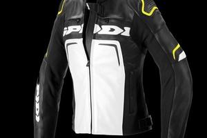 Giacca in pelle Evorider 2 Donna bianco nero giall