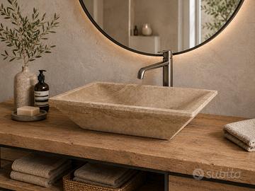 lavabo in travertino