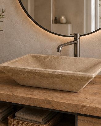 lavabo in travertino