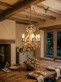 Lampadario stile antico
