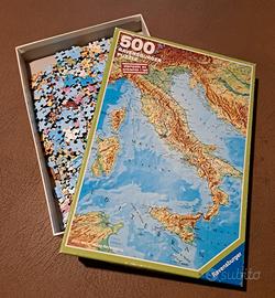 Puzzle Ravensburger vintage Italia fisica politica