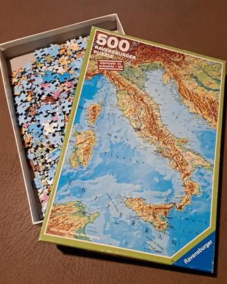 Puzzle Ravensburger vintage Italia fisica politica