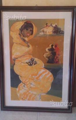 Serigrafia salvatore fiume con pregiata cornice