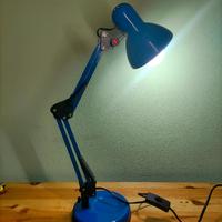 Lampada da Scrivania Flexo Blu Funzionante