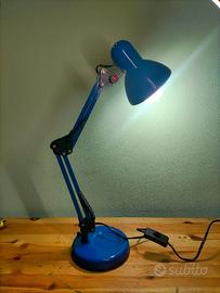 Lampada da Scrivania Flexo Blu Funzionante