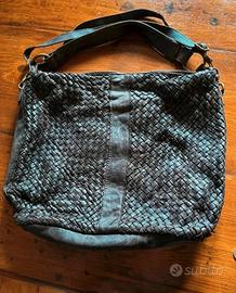 Borsa in Vera Pelle Intrecciata Firenze