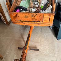 Rimorchio ribaltabile a mano per motozappa