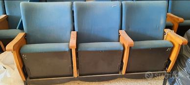Sedie poltrone da cinema a gruppi da 3