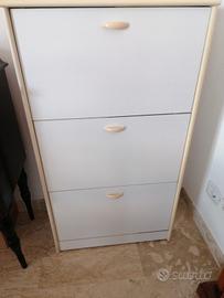 Scarpiera doppia profondità 3 ante max 18 paia