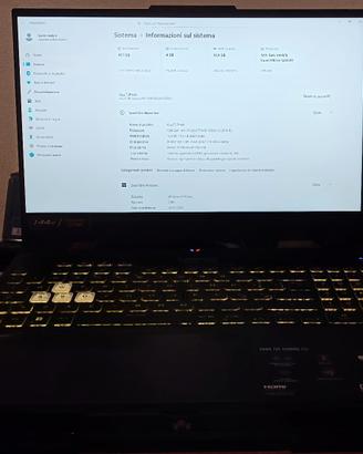 Portatile da Gaming Asus TUF f15 